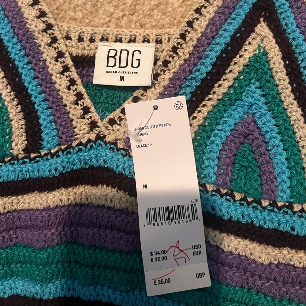 Urban Outfitters Multicolor Crochet Tank Top - Picture 2 of 2